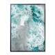 Quadro Decorativo Agua Azul E Espuma No Mar