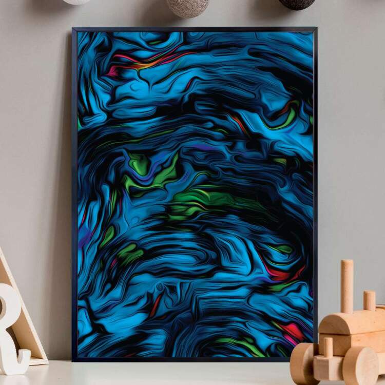 Quadro Decorativo Arte Tinta A leo Espalhadas