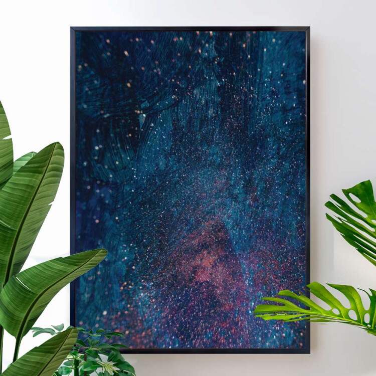 Quadro Decorativo Cores Da Galaxia E Astronomia