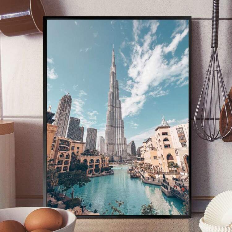 Quadro Decorativo Tursticos Burj Khalifa Dubai