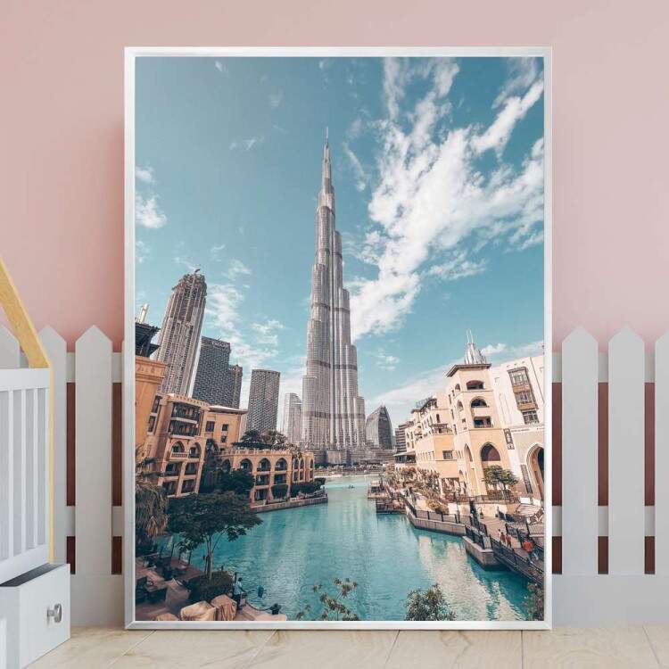 Quadro Decorativo Tursticos Burj Khalifa Dubai