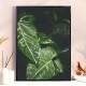 Quadro Decorativo Folhas Verdes Molhadas