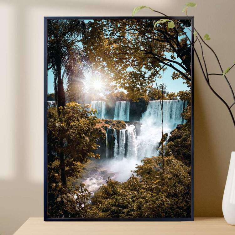 Quadro Decorativo Tursticos Cachoeiras Grandes Na Floresta