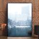 Quadro Decorativo Tur�sticos Cidade Nevando