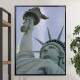 Quadro Decorativo Tur�sticos Estatua Da Liberdade Vista De Baixo