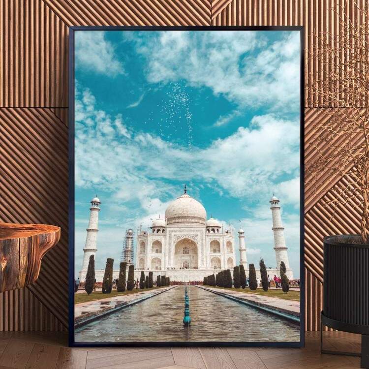 Quadro Decorativo Tursticos Taj Mahal Monumento 02