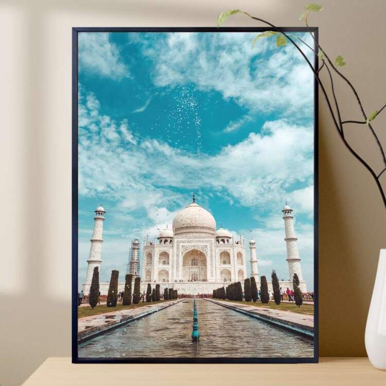 Quadro Decorativo Tursticos Taj Mahal Monumento 02