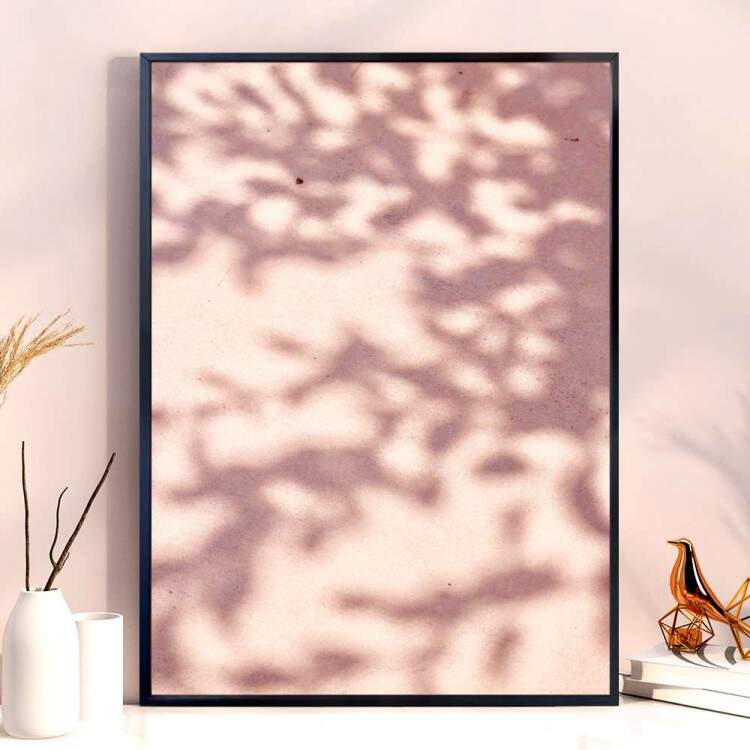 Quadro Decorativo Sombra Do Cho Rosa