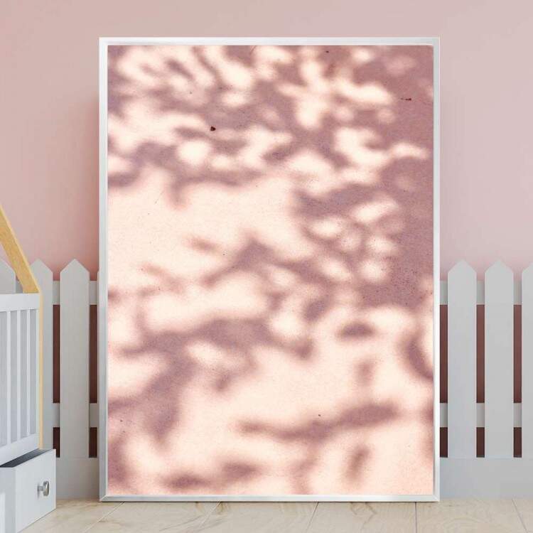 Quadro Decorativo Sombra Do Cho Rosa