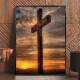 Quadro Decorativo Cruz Em Frente Ao C�u