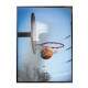 Quadro Decorativo Esporte Bola Na Cesta De Basquete
