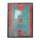 Quadro Decorativo Quadra De Basquete Vista De Cima