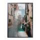 Quadro Decorativo Barco Nas Ruas De Veneza