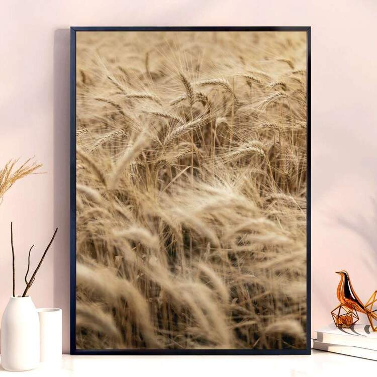 Quadro Decorativo Capim Dourado