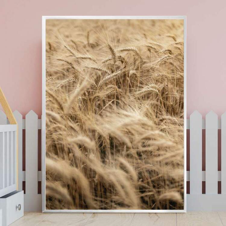 Quadro Decorativo Capim Dourado