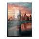 Quadro Decorativo P�r Do Sol Em Nova York