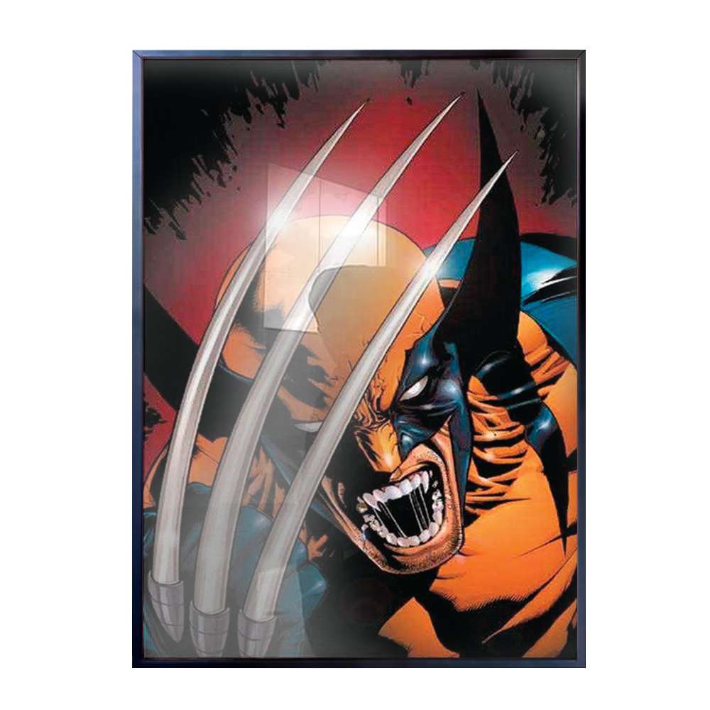 Quadro Decorativo Wolverine Comics Mostrando As Garras