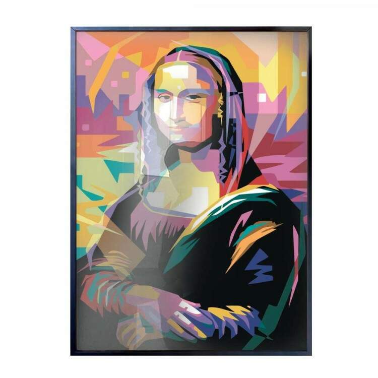 Quadro Decorativo Monalisa Pintura De Pop Art