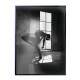 Quadro Decorativo Preto e Branco Bailarina Ensaiando