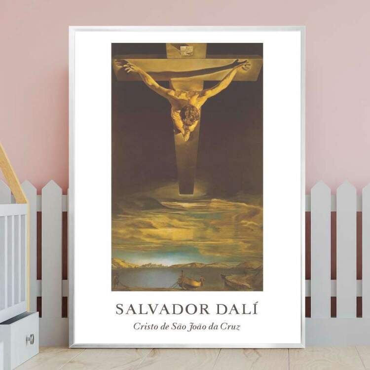 Quadro Decorativo Salvador Dal Cristo de So Joo da Cruz