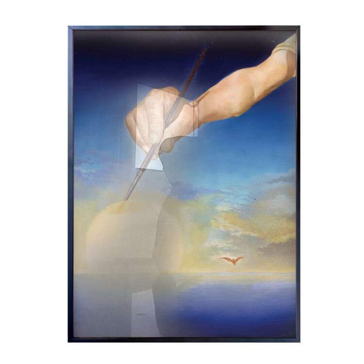 Quadro Decorativo Salvador Dal Pintando O Cu