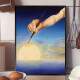 Quadro Decorativo Salvador Dal� Pintando O C�u