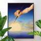 Quadro Decorativo Salvador Dal� Pintando O C�u