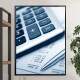 Quadro Decorativo Calculadora Com Caneta e C�lculos