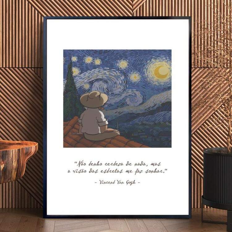 Quadro Decorativo A Noite Estrelada 02