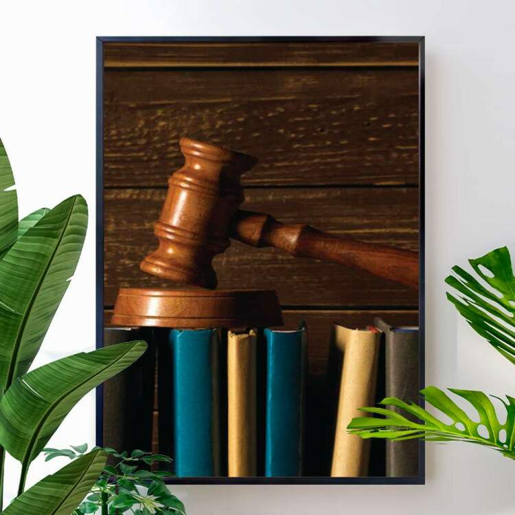 Quadro Decorativo Martelo de Juiz 04