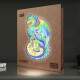 Quebra Cabe�a de Madeira Drag�o Colorido