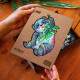 Quebra Cabe�a de Madeira Panda Colorido