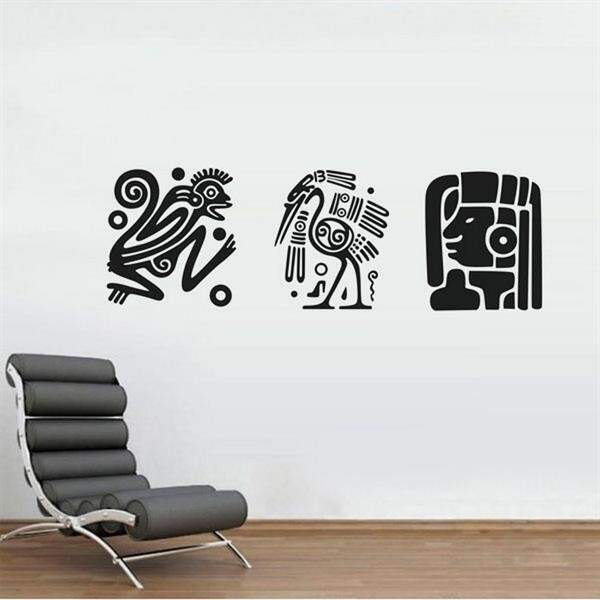 Adesivo de Parede desenhos Maias, Incas, Tribais
