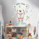 Adesivo de Parede Infantil Ursinho Campe�o