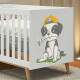 Adesivo de Parede Infantil Cachorrinho com Bon�