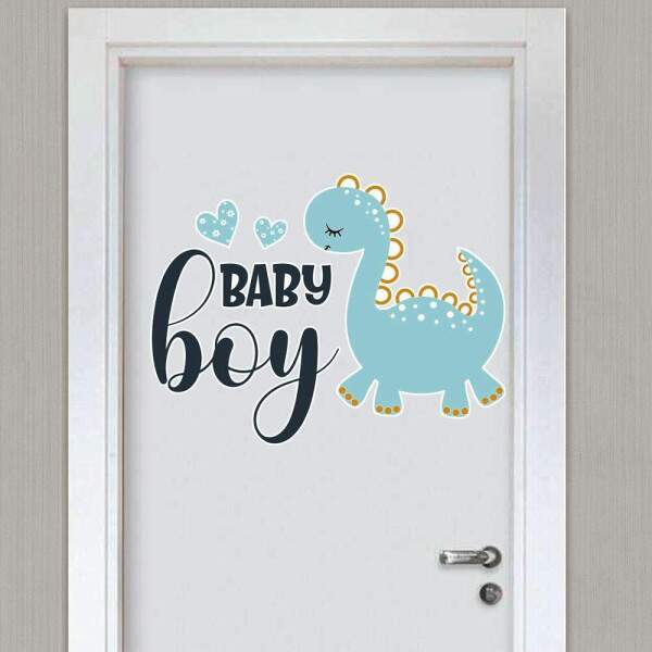 Adesivo de Parede Infantil Dinoussauro Baby Boy