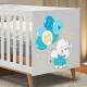 Adesivo de Parede Infantil Elefantinho com Bal�es