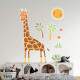 Adesivo de Parede Infantil Girafinha com Sol