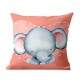 Almofada Decorativa Elefantinha Cute Aquarela Rosa