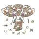 Quebra Cabe�a Criativo Elefante Mandala Colorida