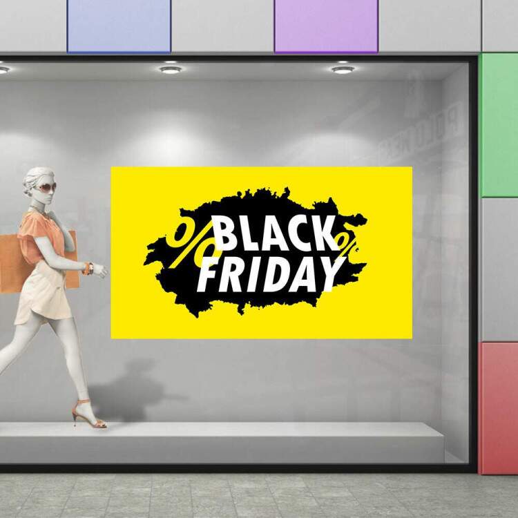 Adesivos para Vitrine Tema Black Friday 5