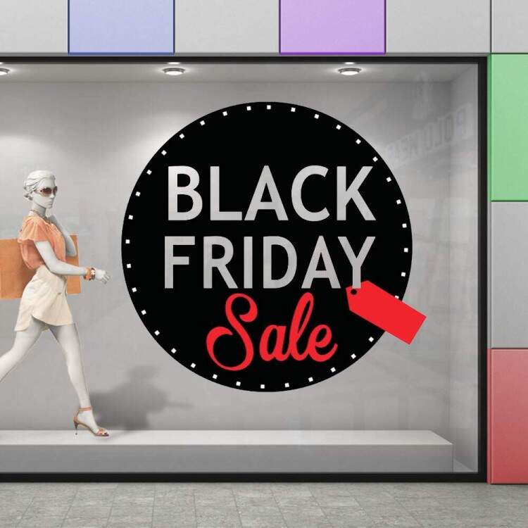 Adesivos para Vitrine Tema Black Friday 11