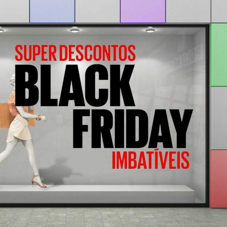 Adesivos para Vitrine Tema Black Friday 32