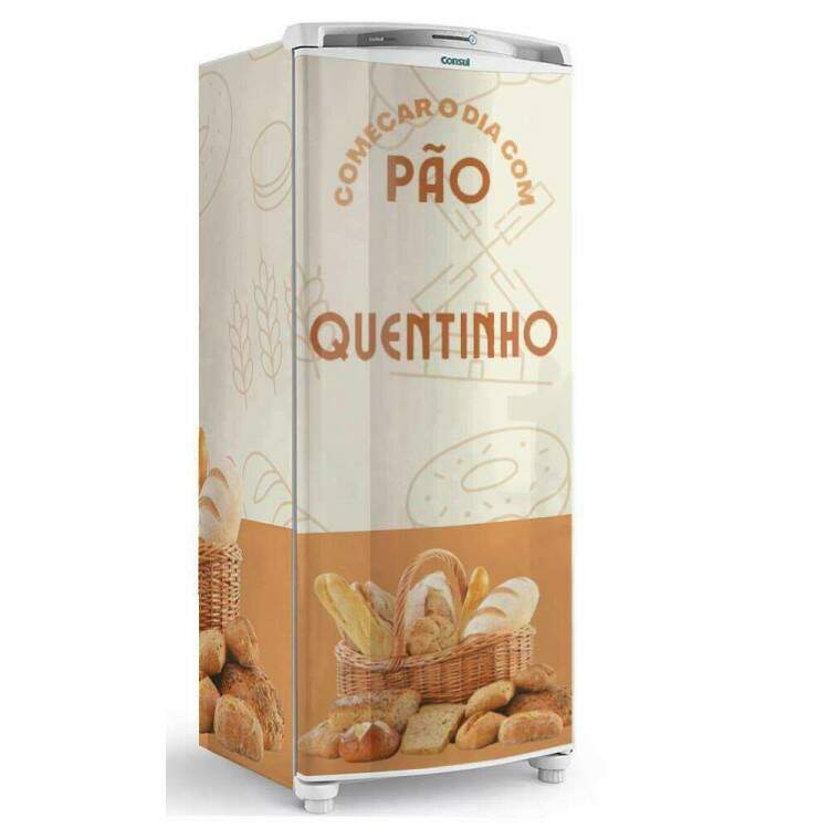 Envelopamento de Geladeira Inteira para Padaria Po Quentinho