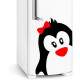 Adesivo para Geladeira Pinguim F�mea de lacinho