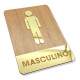 Placa Decorativa para Banheiro em MDF e Acr�lico Espelhado