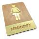 Placa Decorativa para Banheiro em MDF e Acr�lico Espelhado