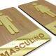 Placa Decorativa para Banheiro em MDF e Acr�lico Espelhado