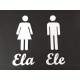 Placa Decorativa para Banheiro em Acr�lico