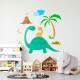 Adesivo de Parede Infantil Mam�e Dinossauro